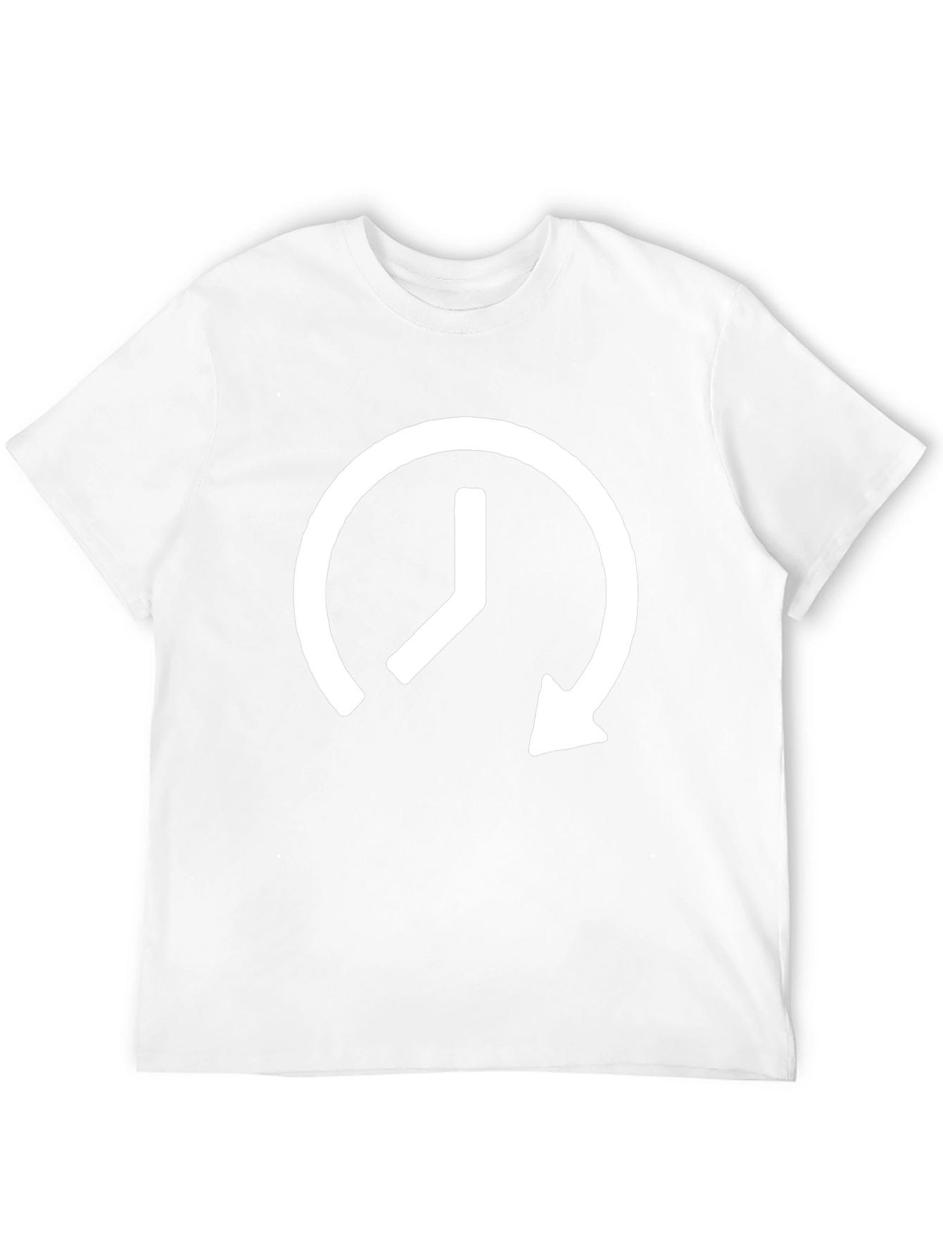 Modern Time Loop Graphic Black Tee