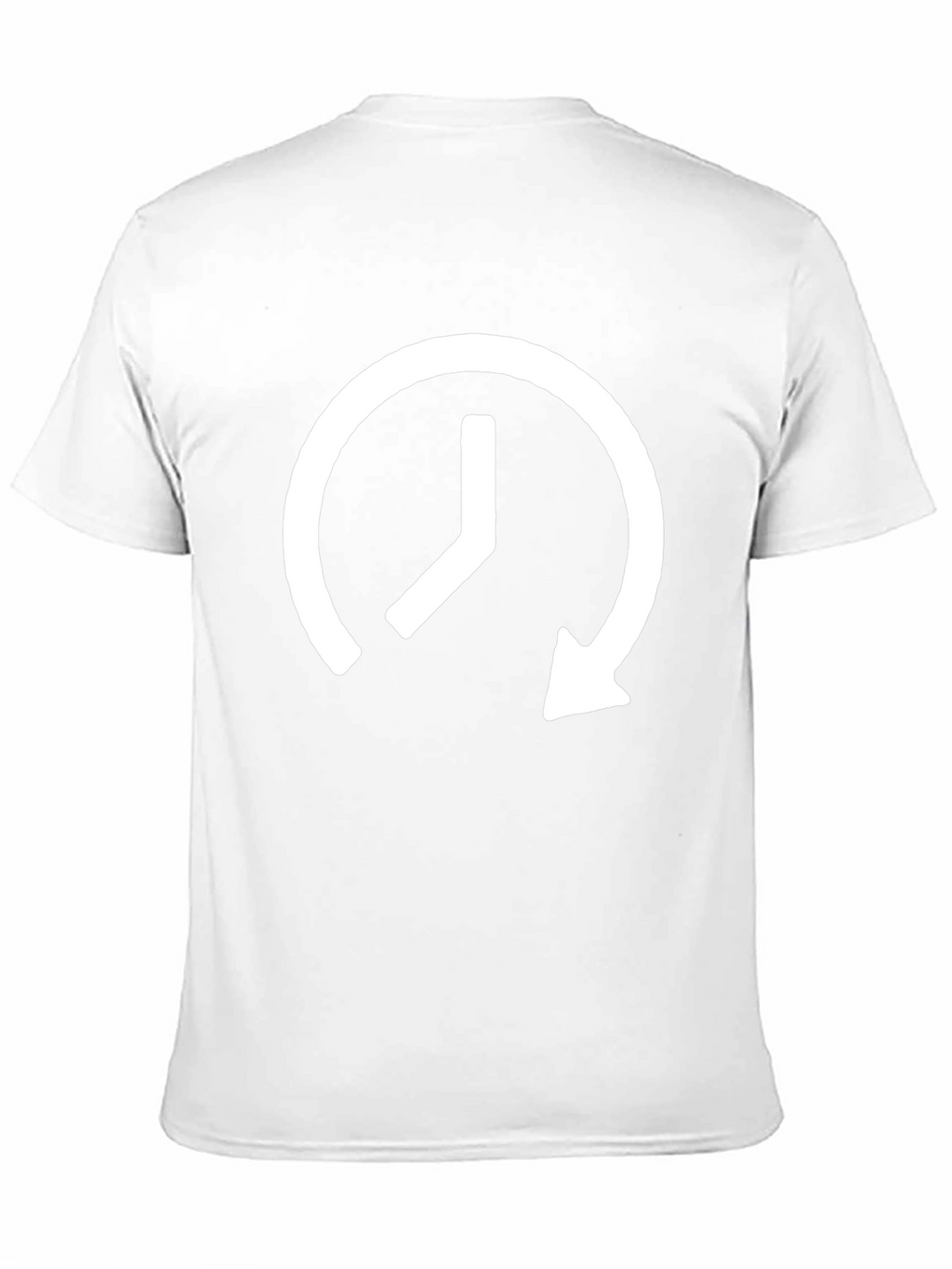 Modern Time Loop Graphic Black Tee