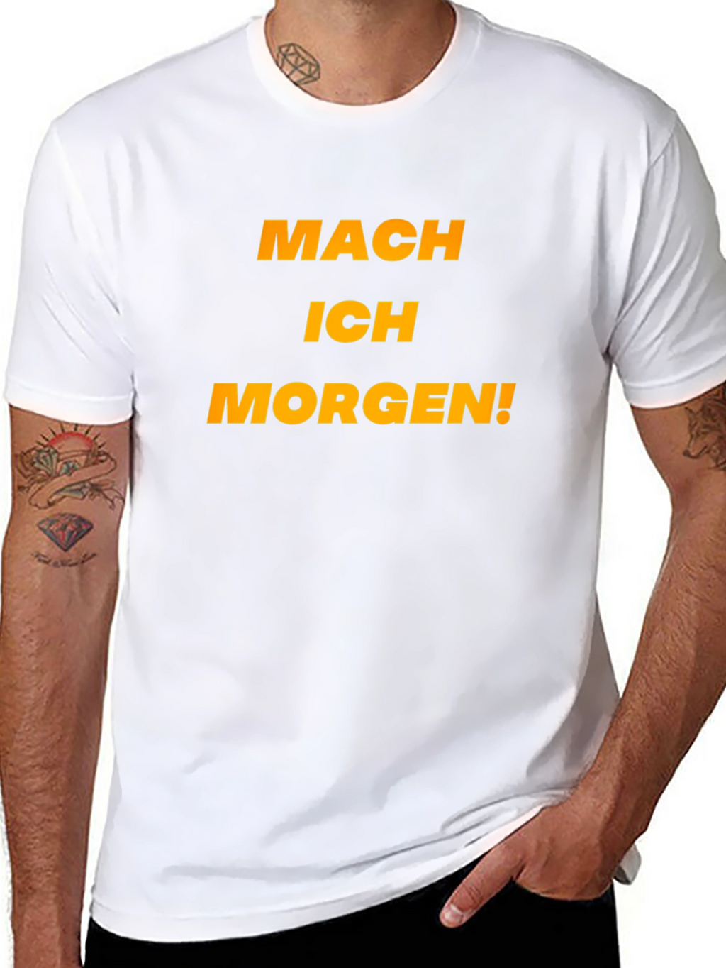 Mach Ich Morgen! Black Graphic Tee