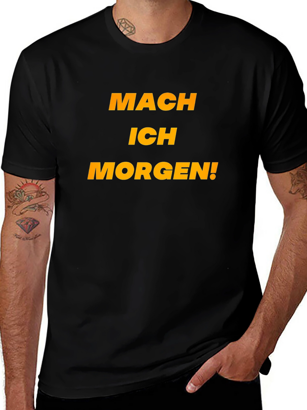 Mach Ich Morgen! Black Graphic Tee