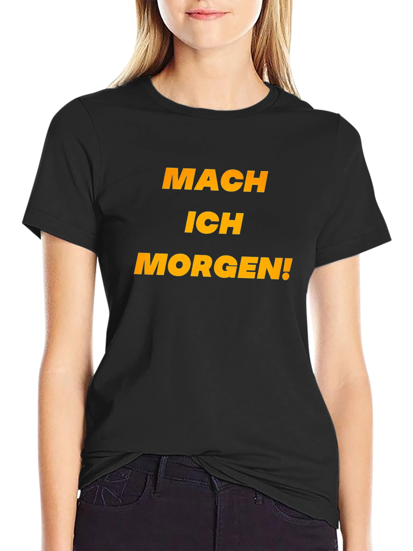 Mach Ich Morgen! Black Graphic Tee