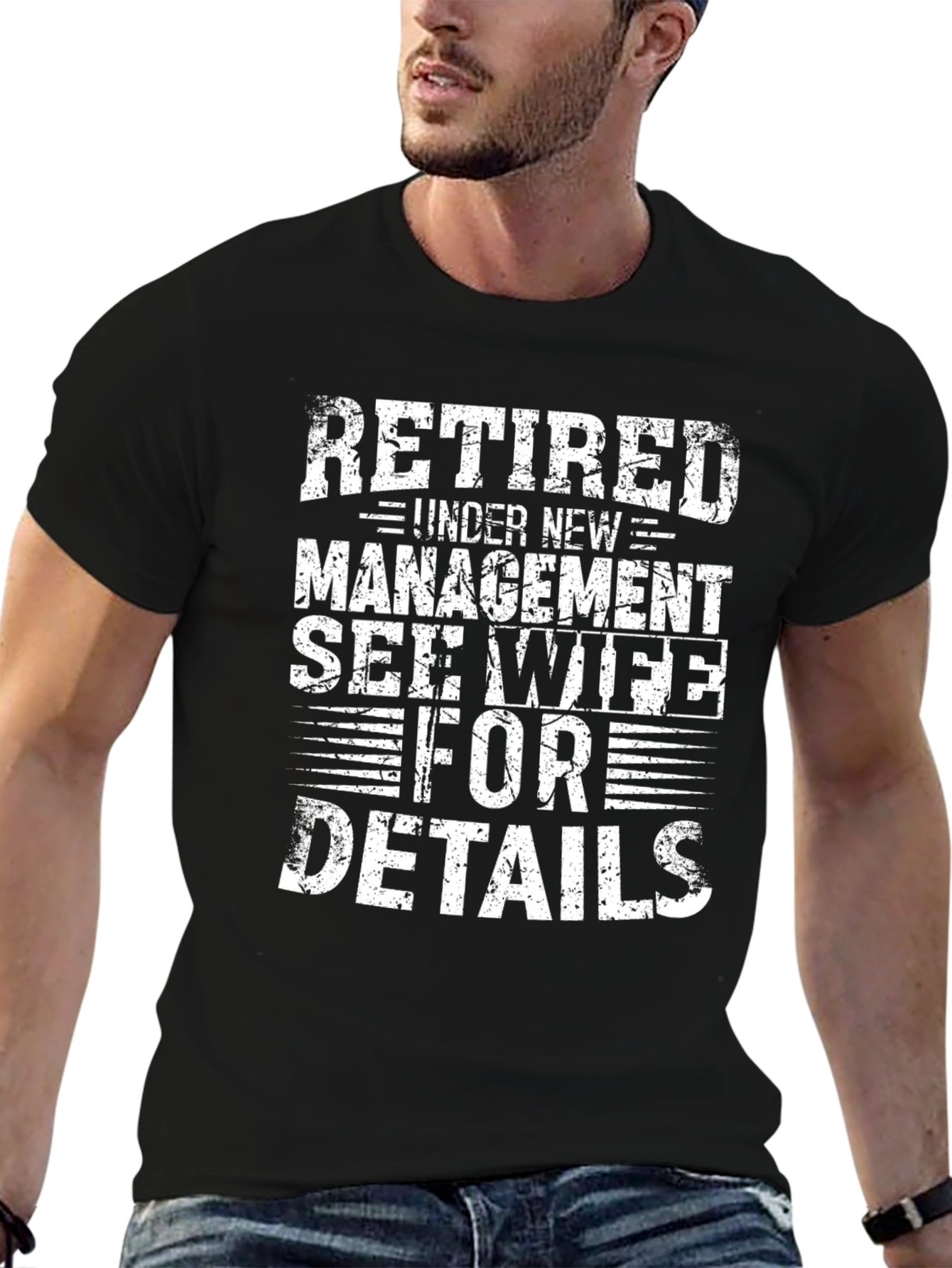 Retired Under New Management Funny T-Shirt