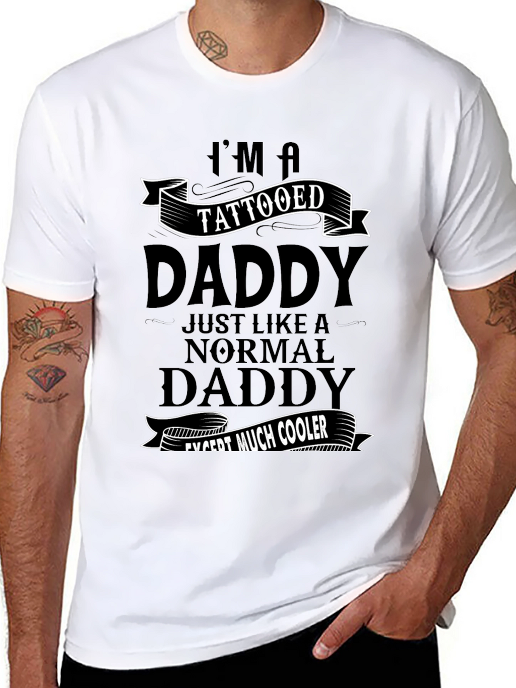 Tattooed Daddy T-Shirt - Cool Dad Tee