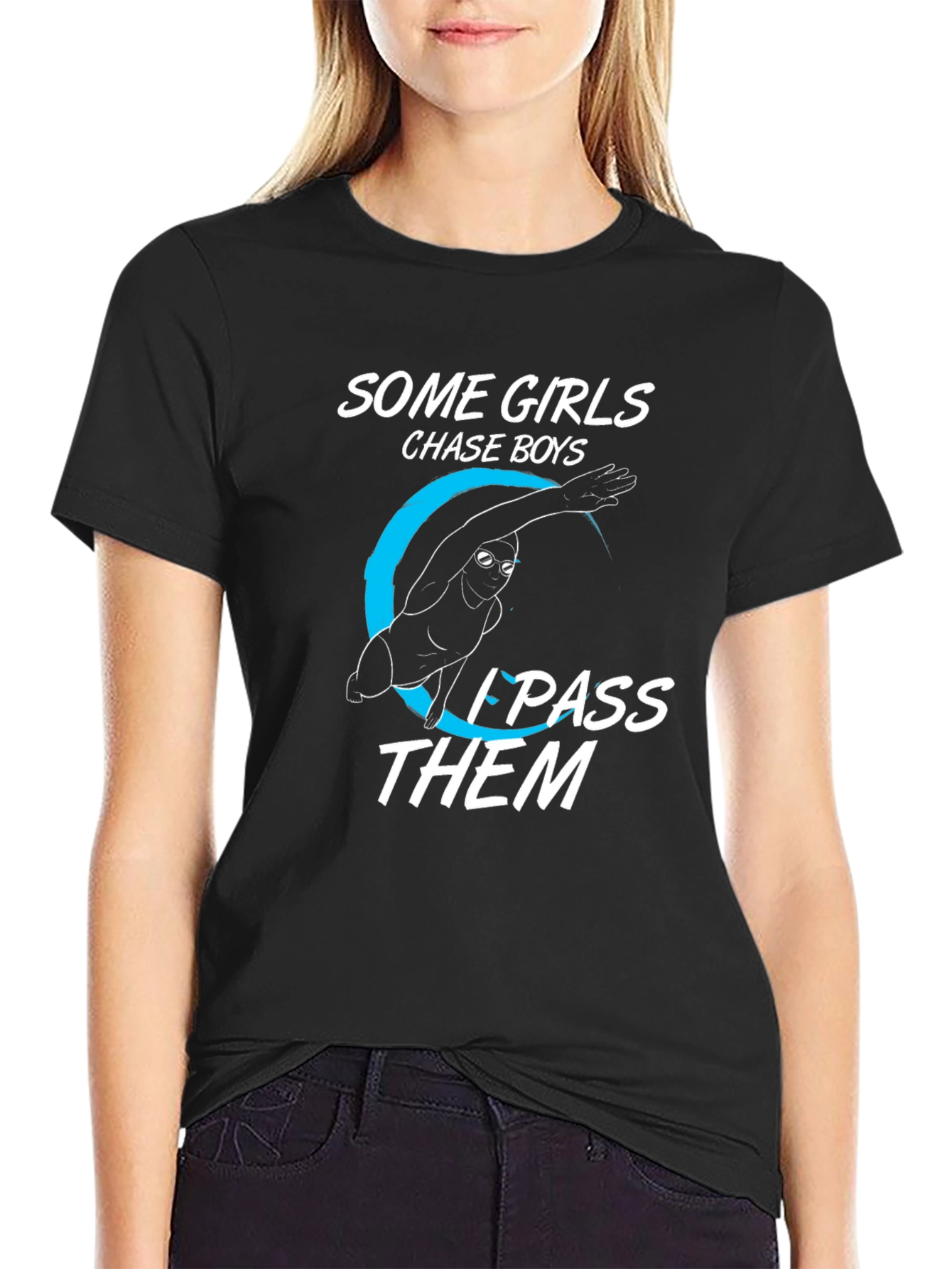 Funny Swimmer Graphic T-Shirt