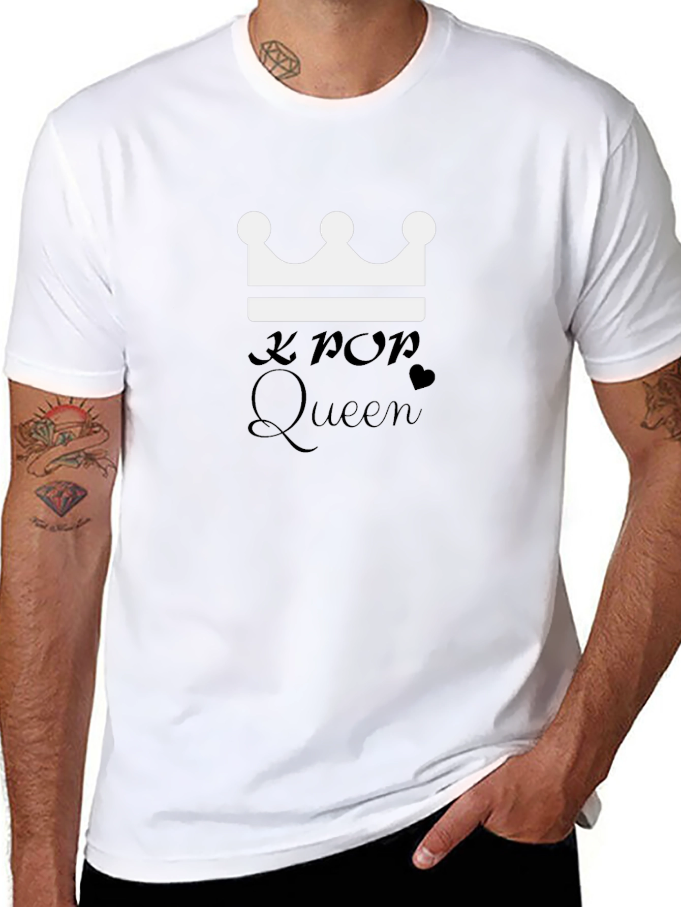K-Pop Queen Black Graphic Tee