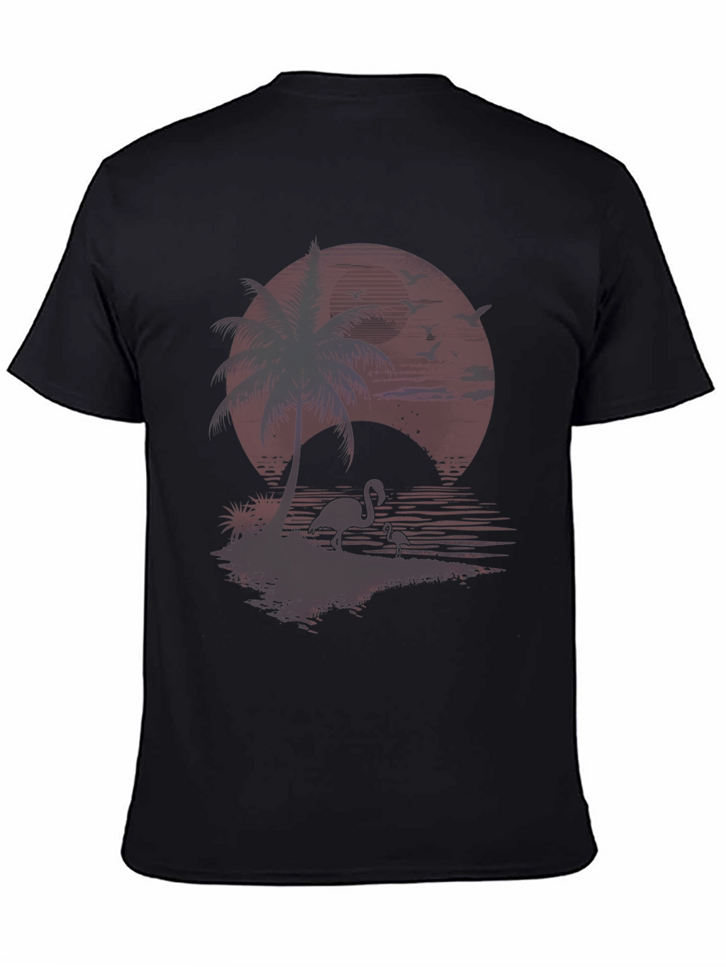 Sunset Flamingo Graphic T-Shirt