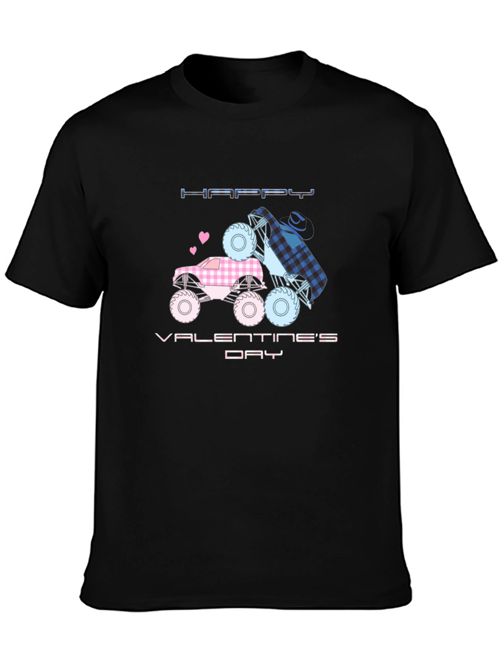Happy Valentines Day Monster Truck T-Shirt