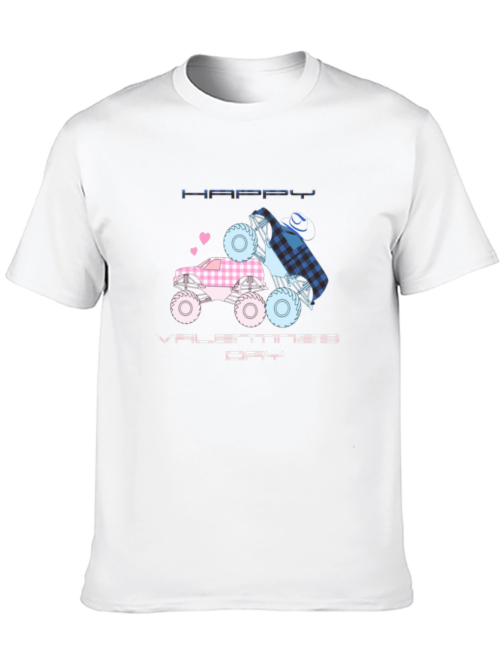 Happy Valentines Day Monster Truck T-Shirt