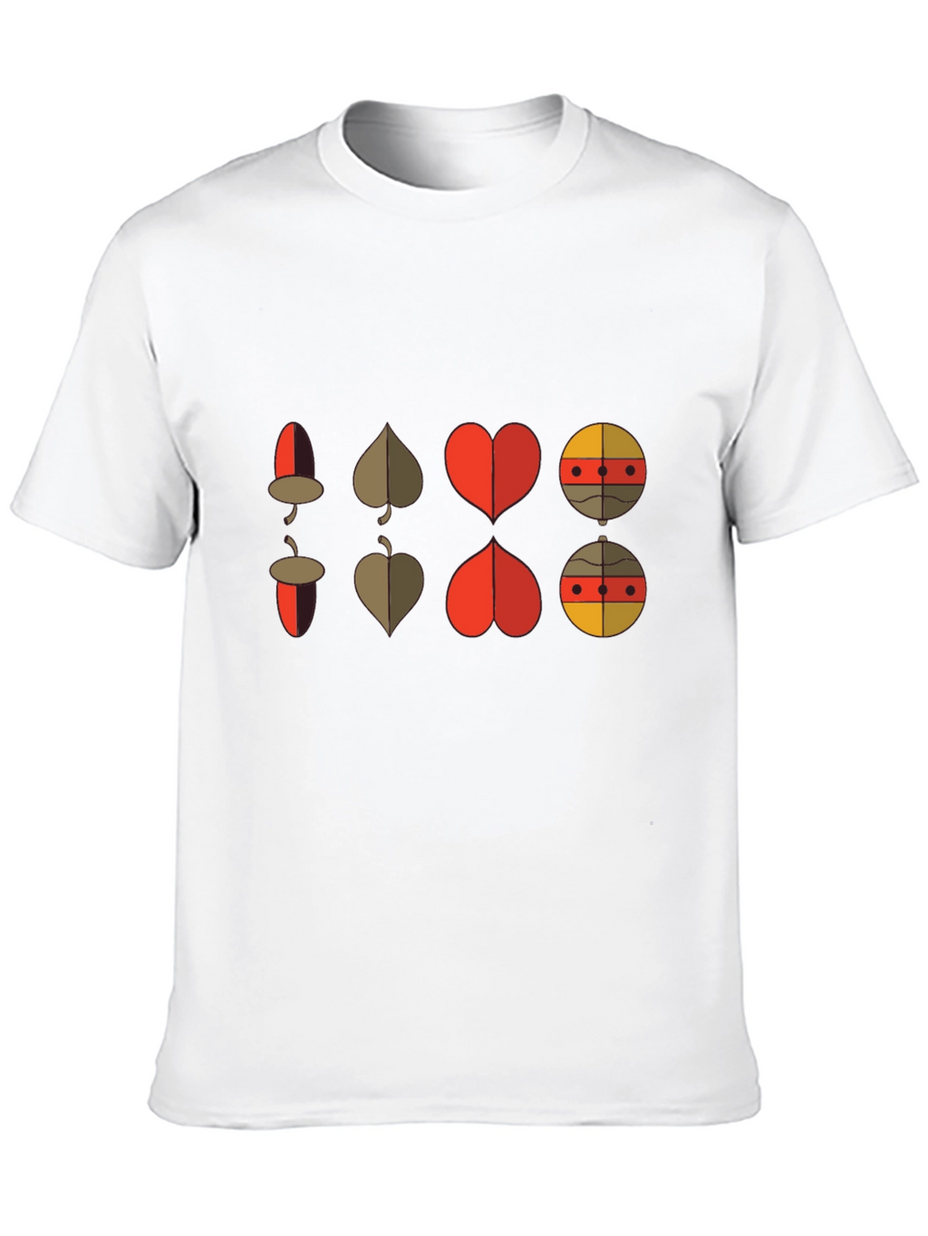 Retro Graphic Tee: Card Suit Fusion