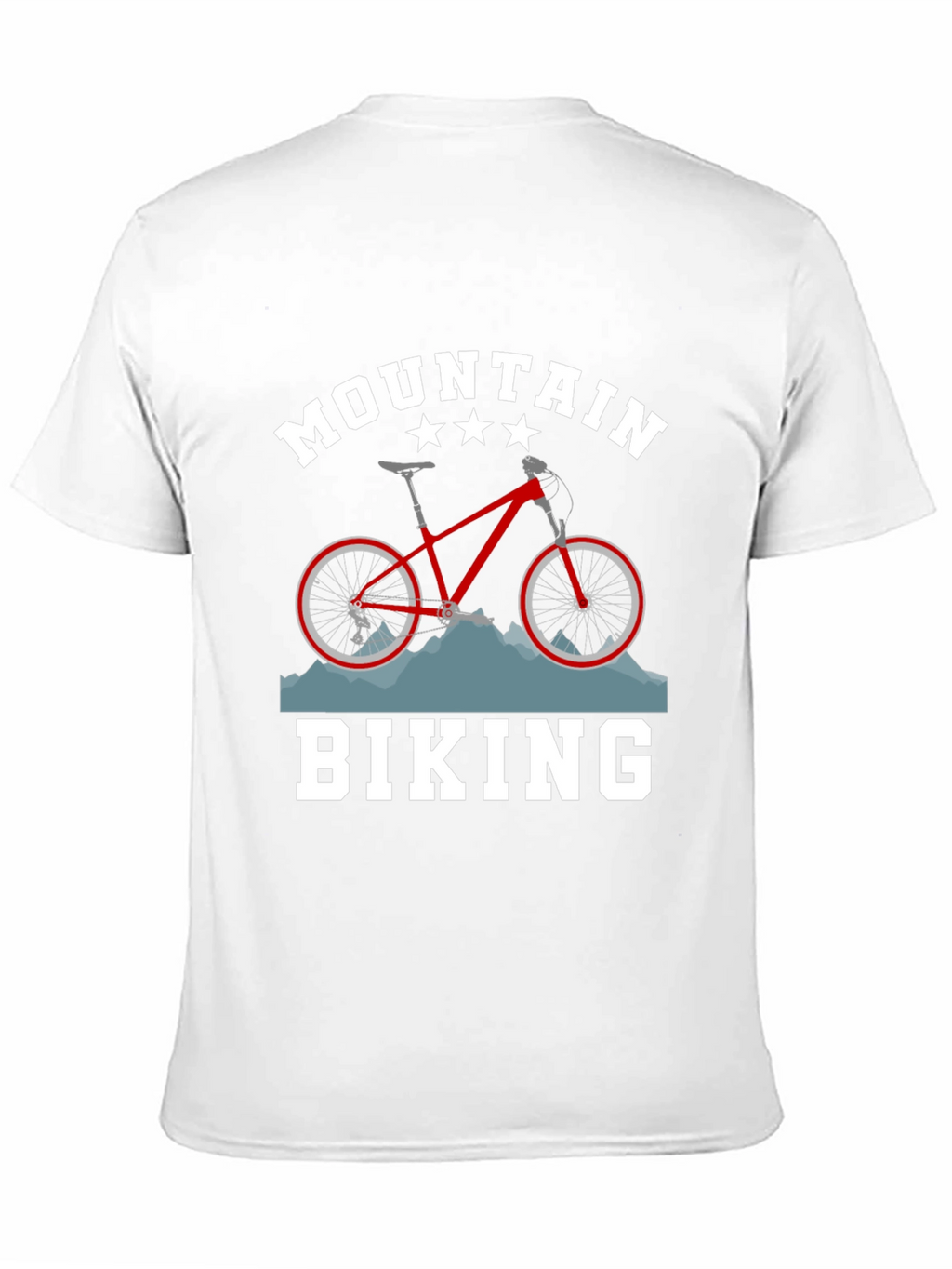 Mountain Biking Graphic T-Shirt - Black