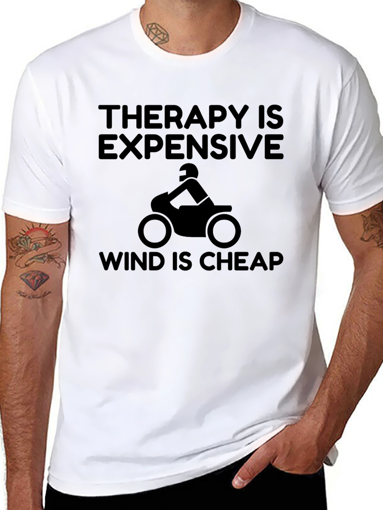 Therapy is Expensive Wind is Cheap Black T-Shirt