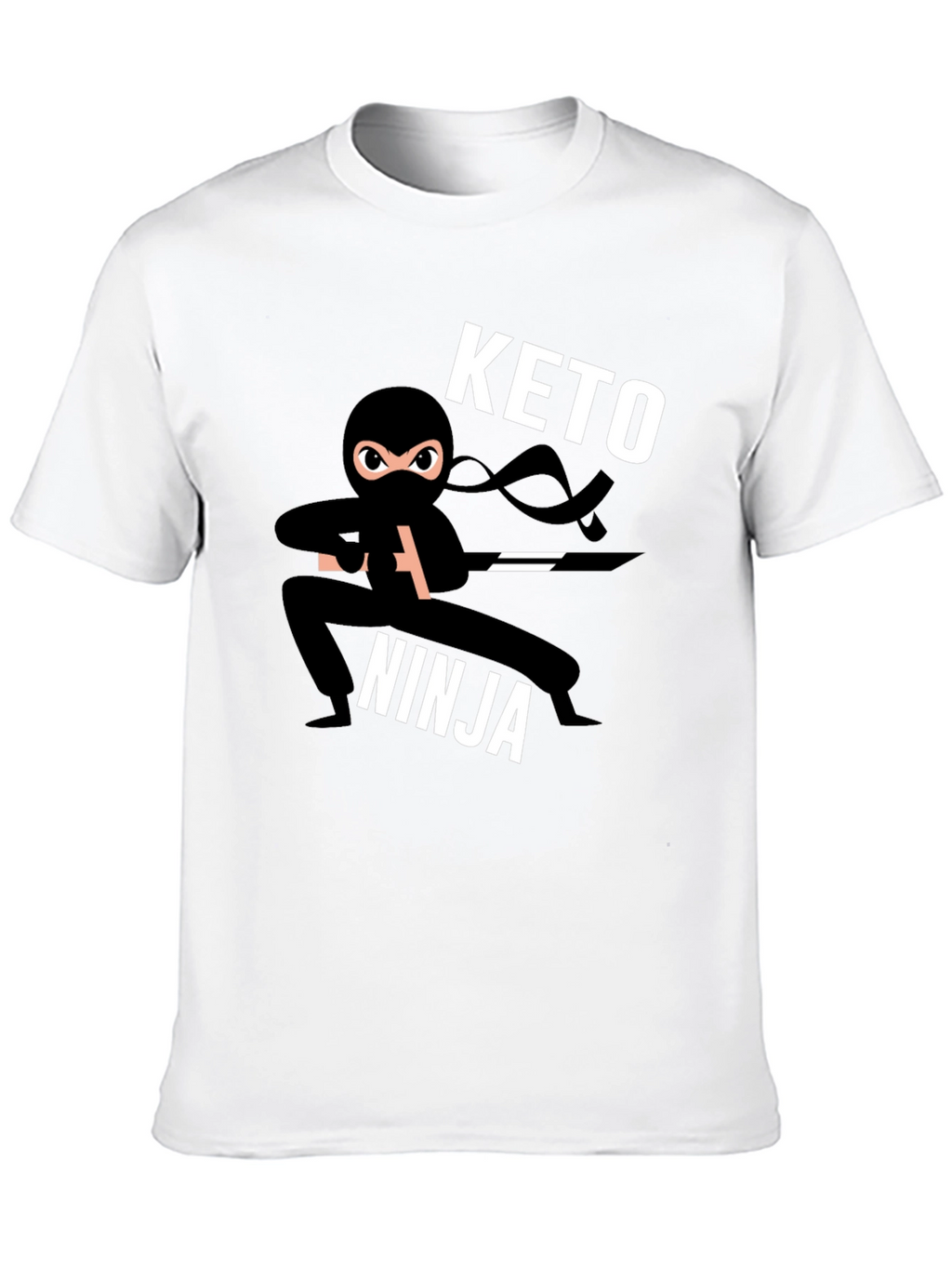 Keto Ninja Black T-Shirt - Mens Graphic Tee