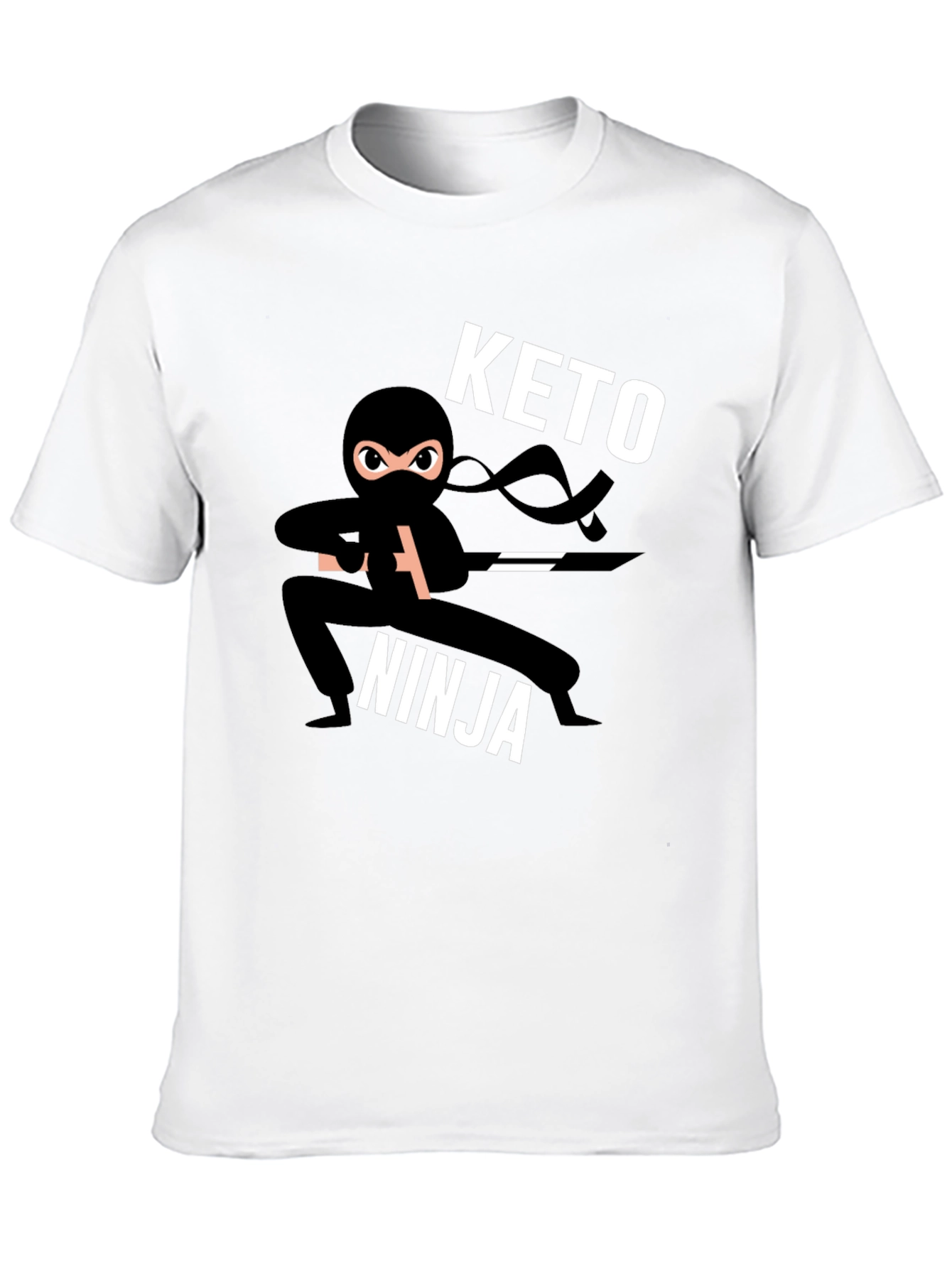 Keto Ninja Black T-Shirt - Mens Graphic Tee