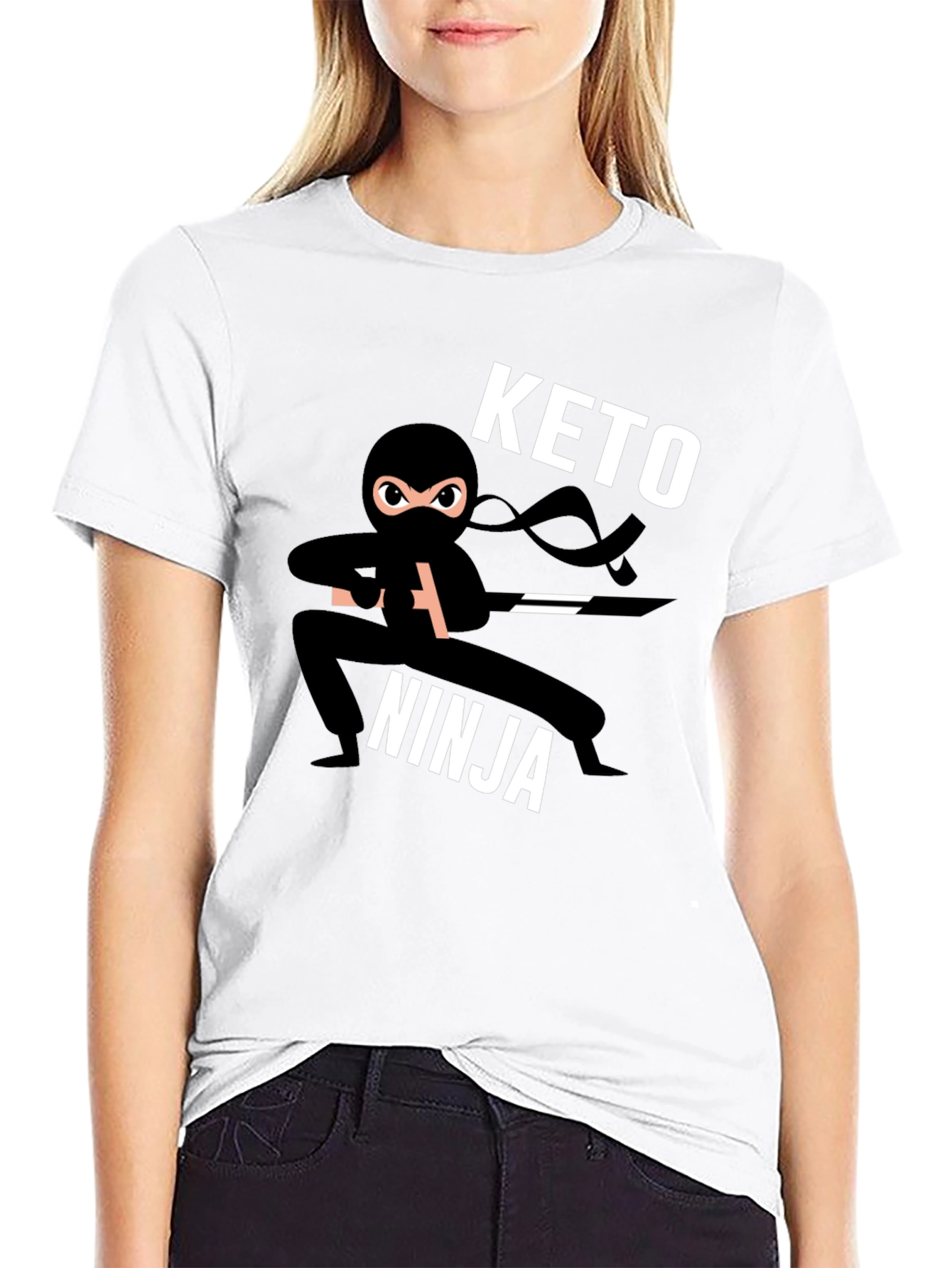 Keto Ninja Black T-Shirt - Mens Graphic Tee