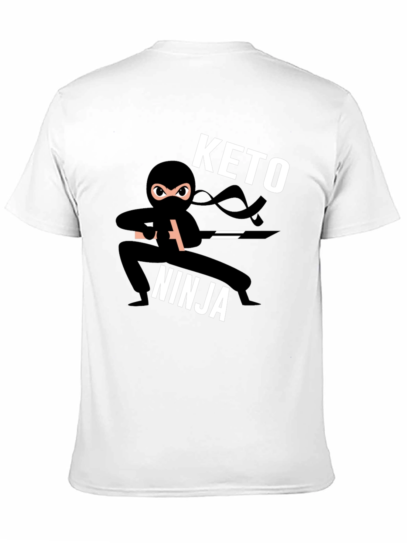 Keto Ninja Black T-Shirt - Mens Graphic Tee