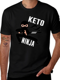 Keto Ninja Black T-Shirt - Mens Graphic Tee