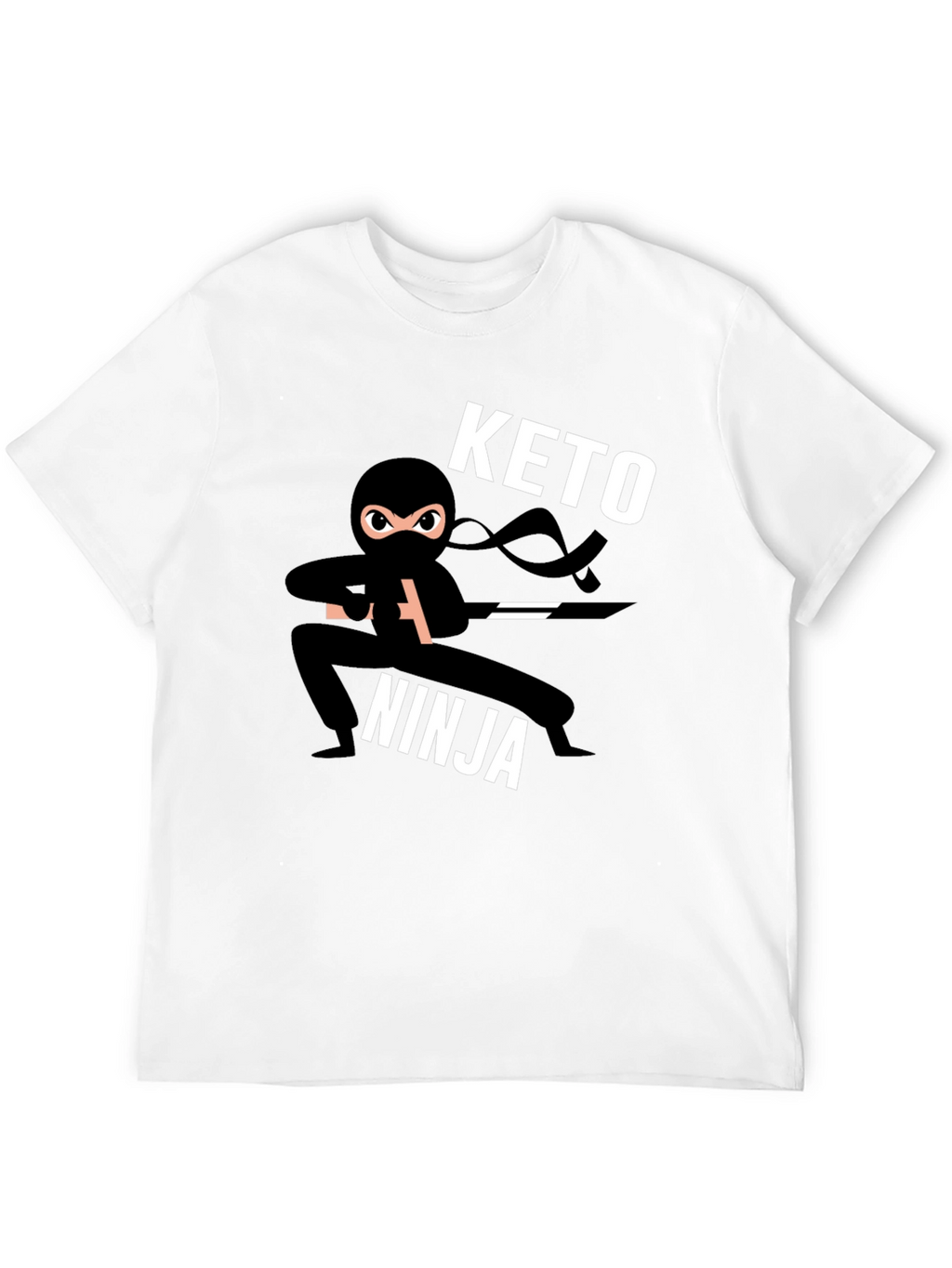 Keto Ninja Black T-Shirt - Mens Graphic Tee