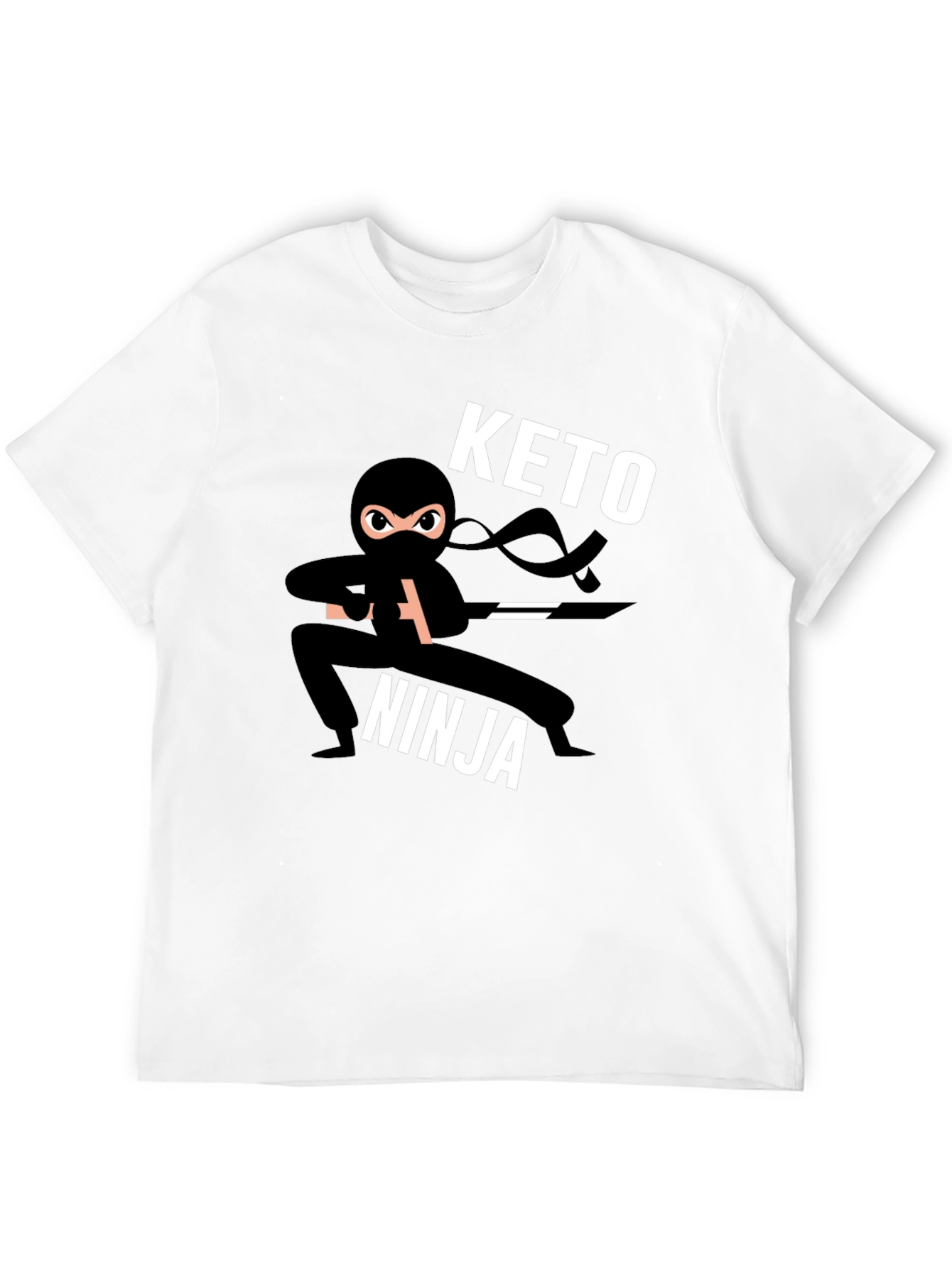 Keto Ninja Black T-Shirt - Mens Graphic Tee
