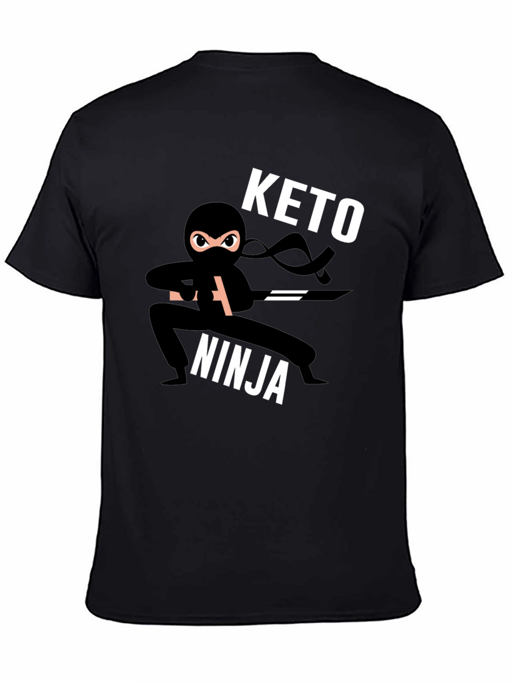 Keto Ninja Black T-Shirt - Mens Graphic Tee