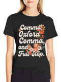 Comma Oxford Comma T-Shirt - Grammar Tee