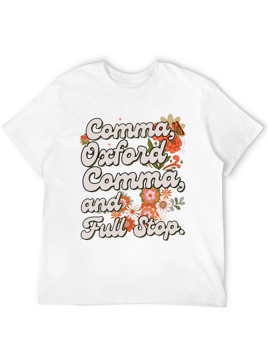 Comma Oxford Comma T-Shirt - Grammar Tee