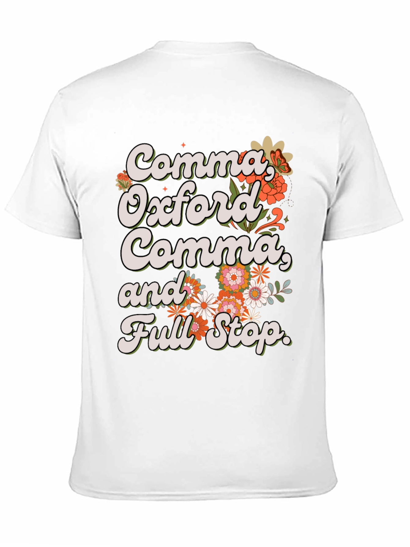 Comma Oxford Comma T-Shirt - Grammar Tee