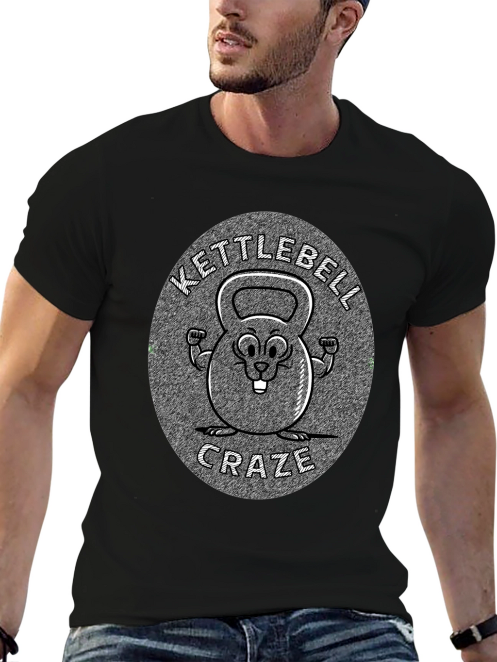 Kettlebell Craze T-Shirt: Funny Workout Tee