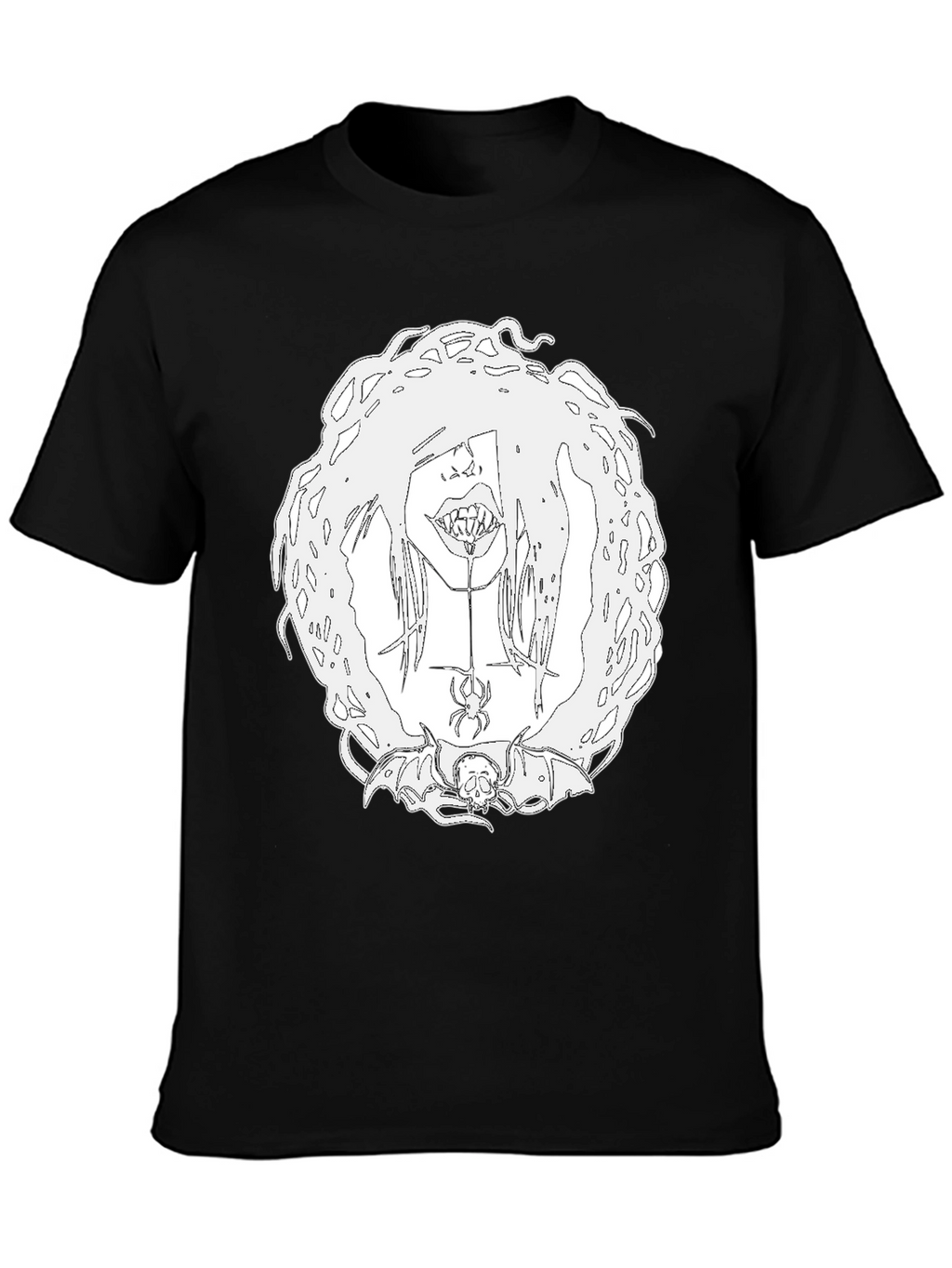 Creepy Cool Graphic Tee - Black Unisex T-Shirt