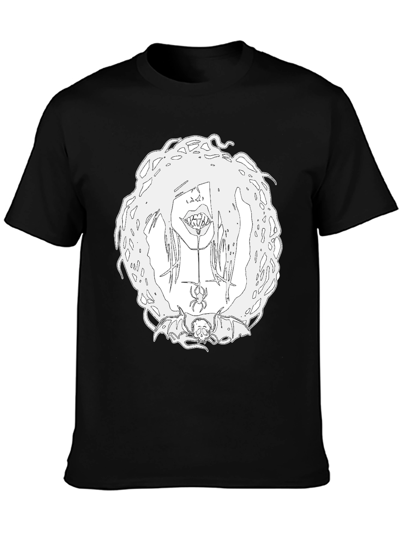 Creepy Cool Graphic Tee - Black Unisex T-Shirt