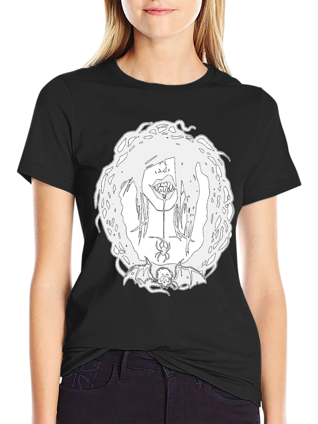 Creepy Cool Graphic Tee - Black Unisex T-Shirt