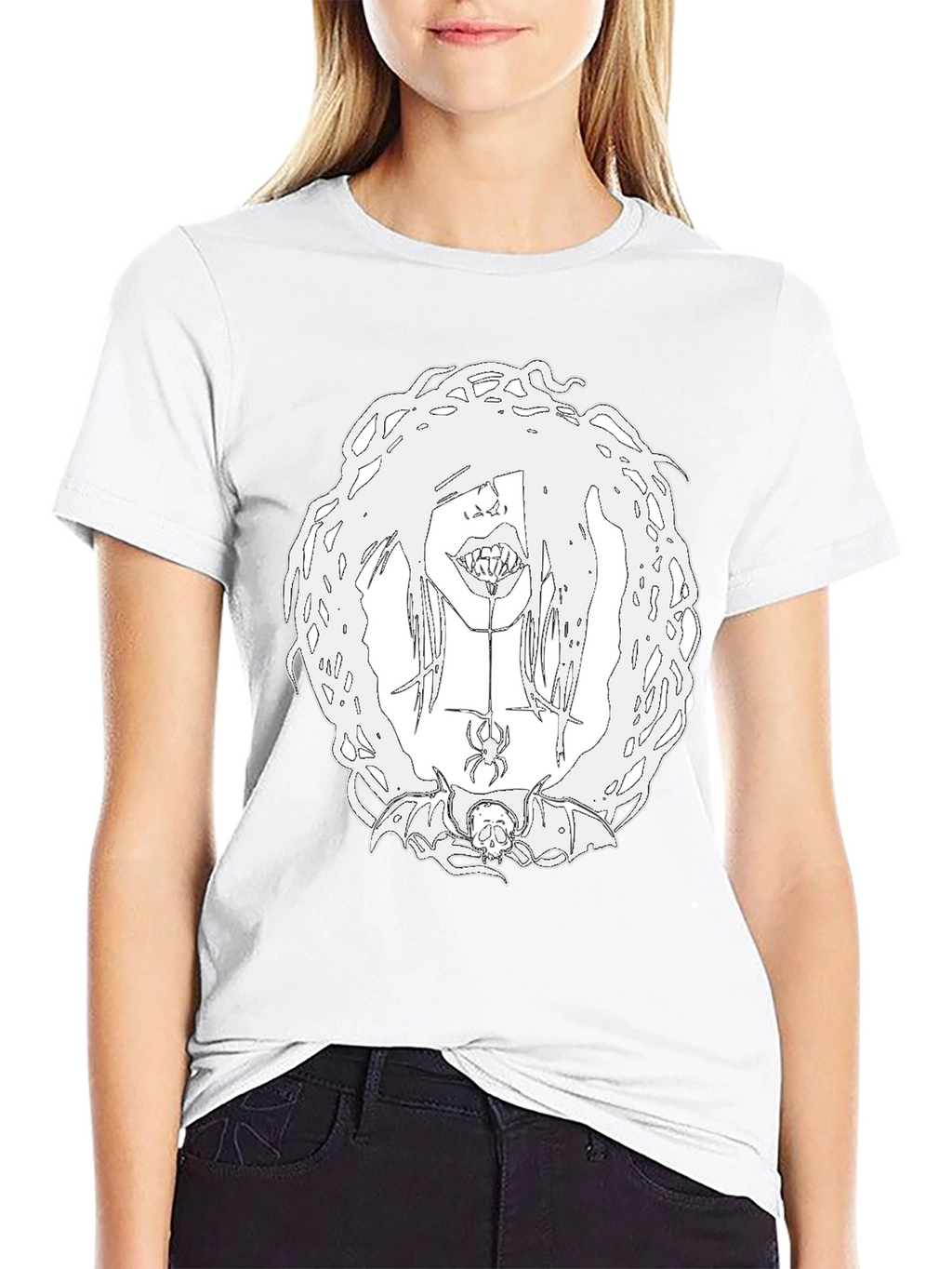 Creepy Cool Graphic Tee - Black Unisex T-Shirt