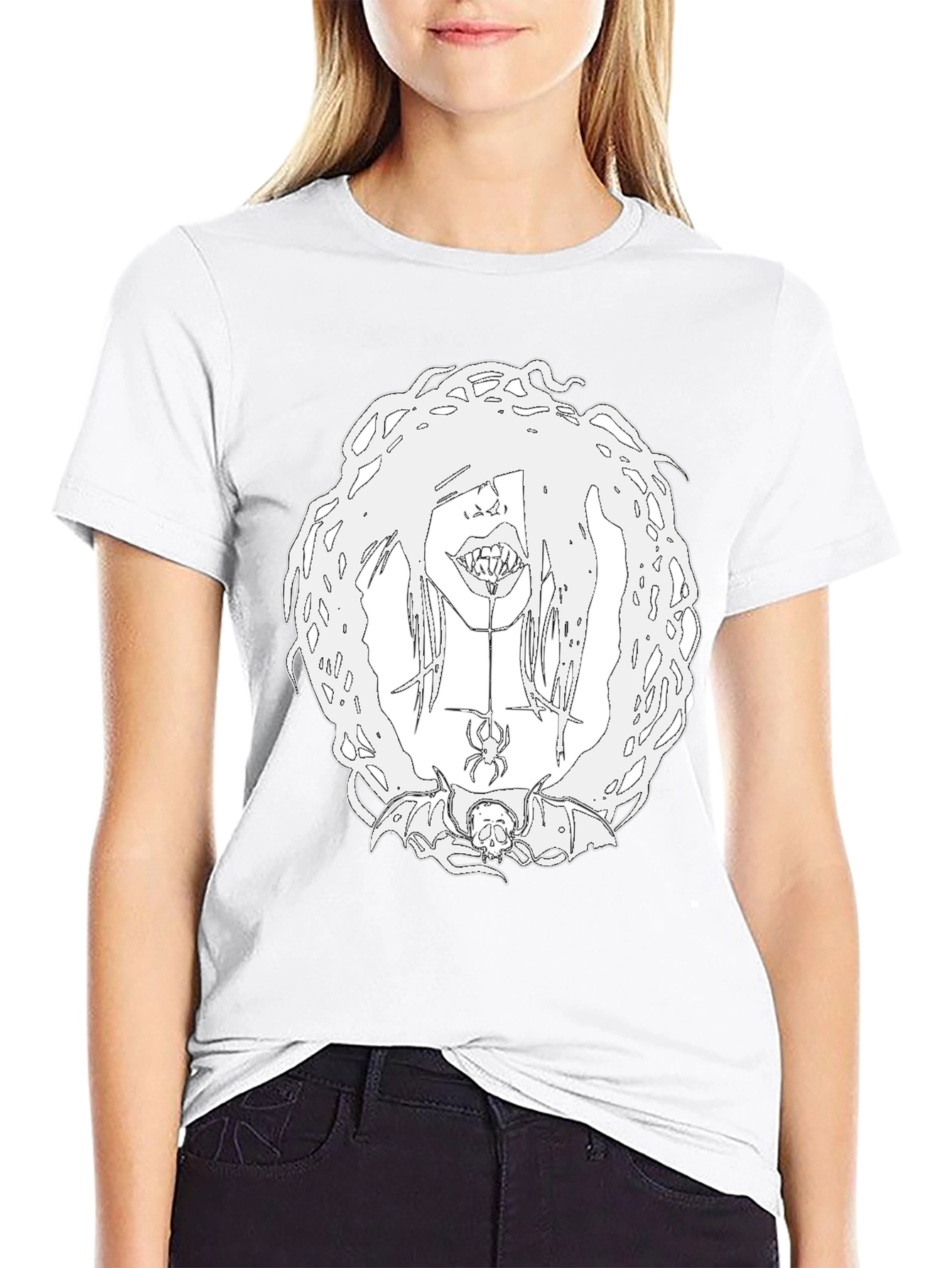 Creepy Cool Graphic Tee - Black Unisex T-Shirt