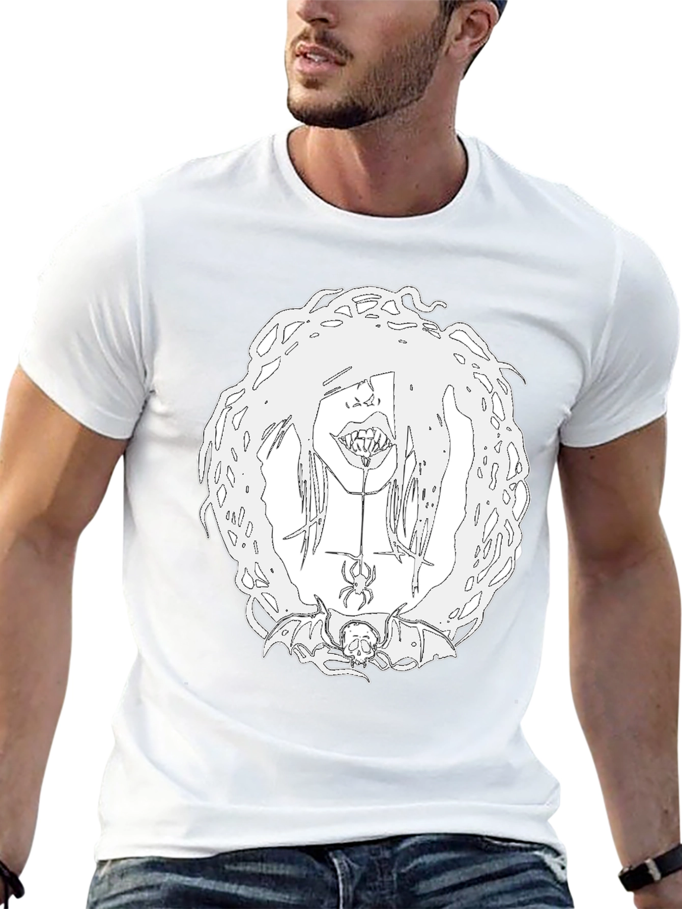 Creepy Cool Graphic Tee - Black Unisex T-Shirt