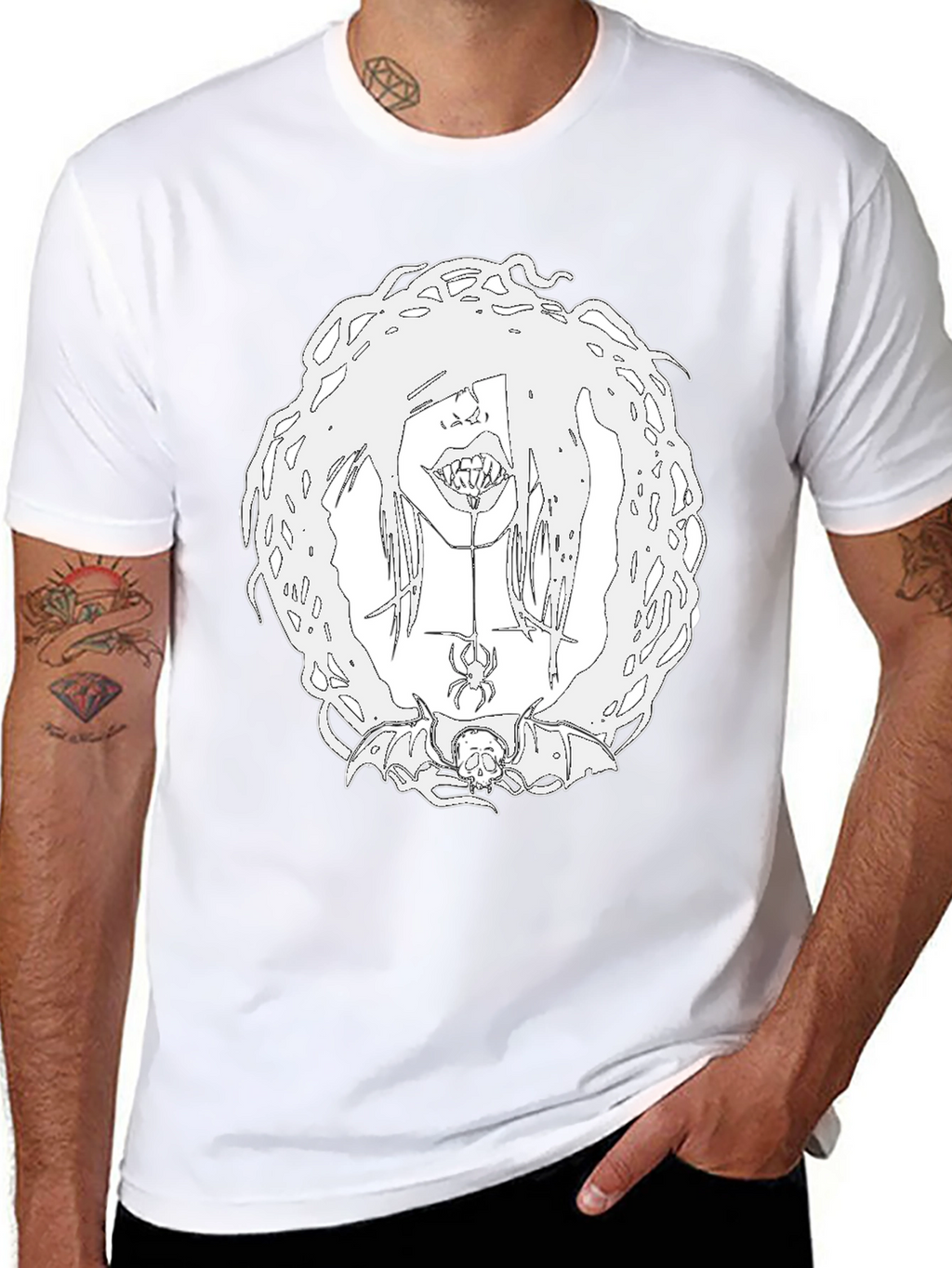 Creepy Cool Graphic Tee - Black Unisex T-Shirt