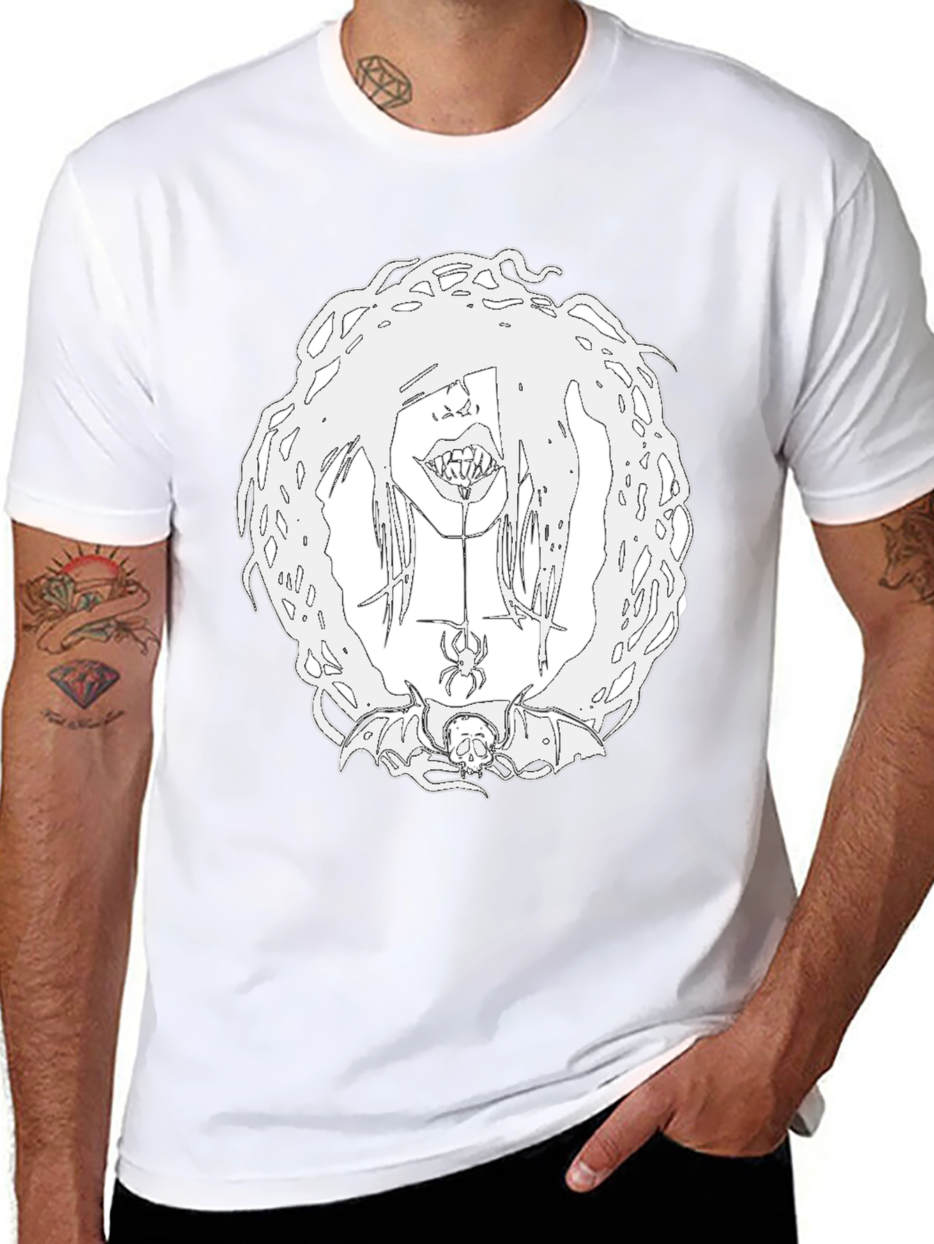 Creepy Cool Graphic Tee - Black Unisex T-Shirt