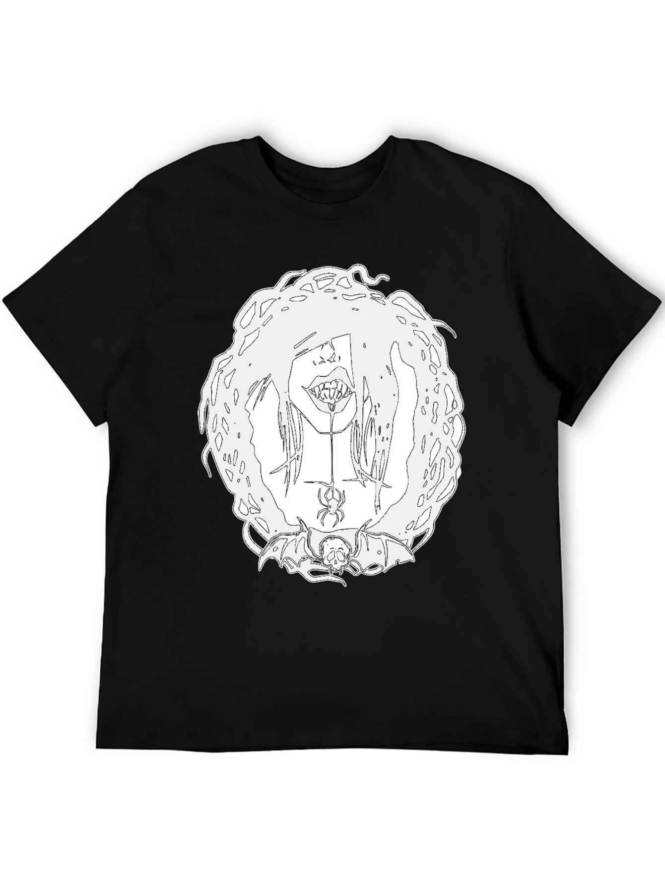 Creepy Cool Graphic Tee - Black Unisex T-Shirt
