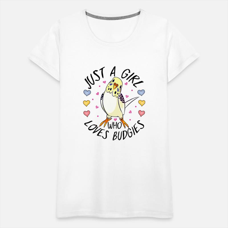 Just a Girl Who Loves Budgies , Yellow Budgie