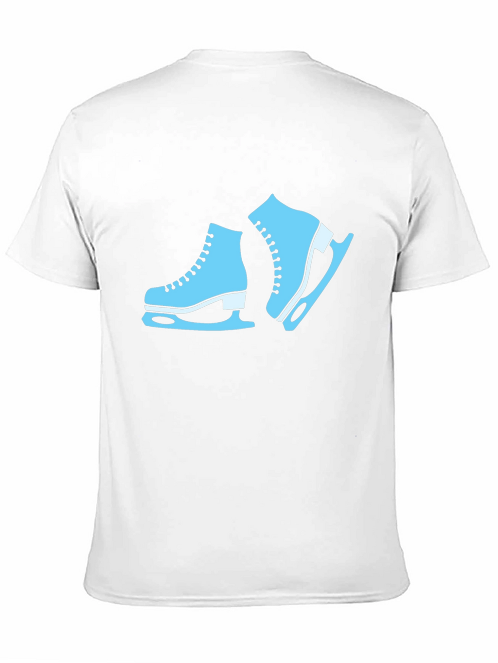 Ice Skate Graphic Tee - Black Cotton Shirt