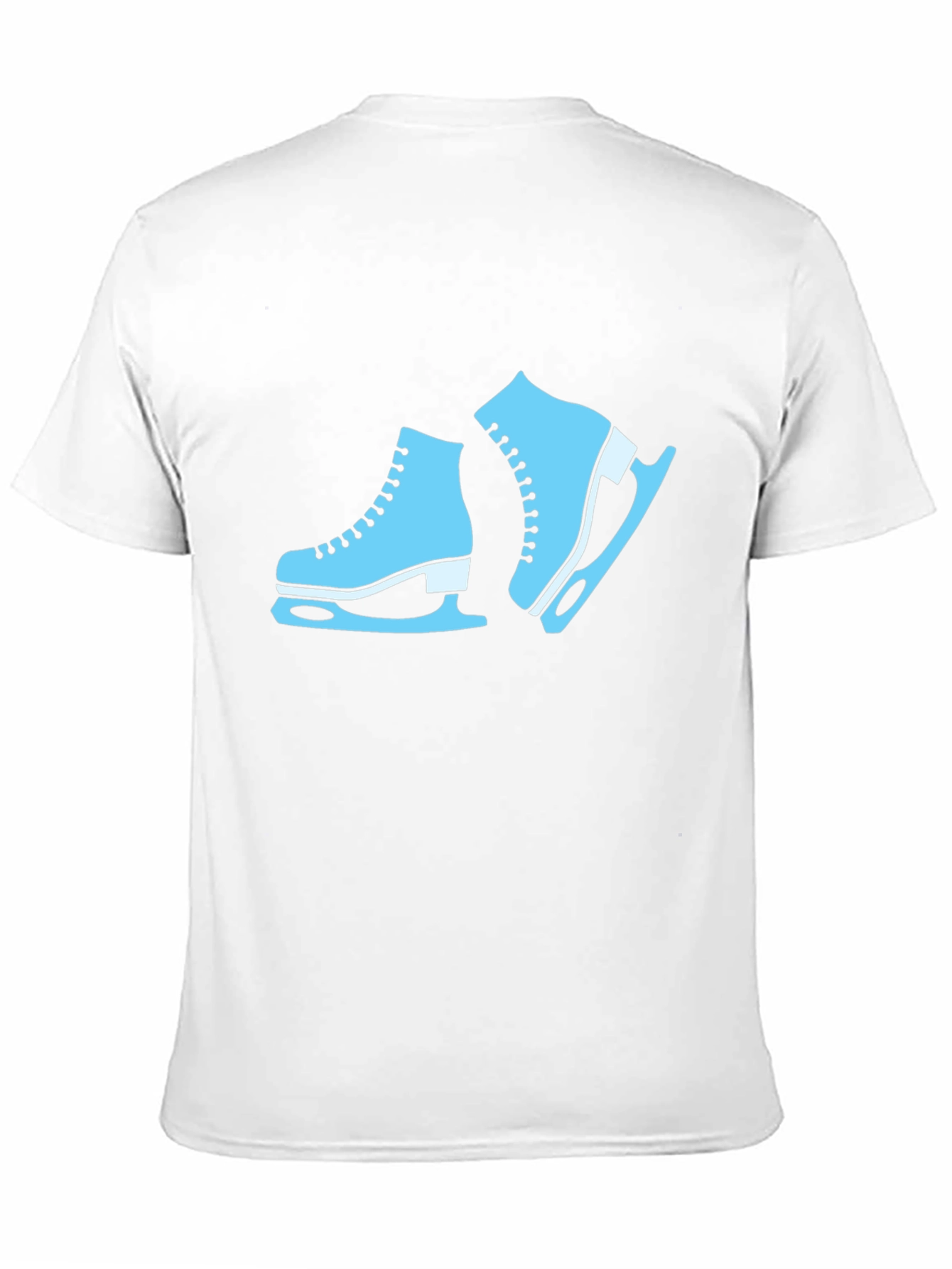 Ice Skate Graphic Tee - Black Cotton Shirt