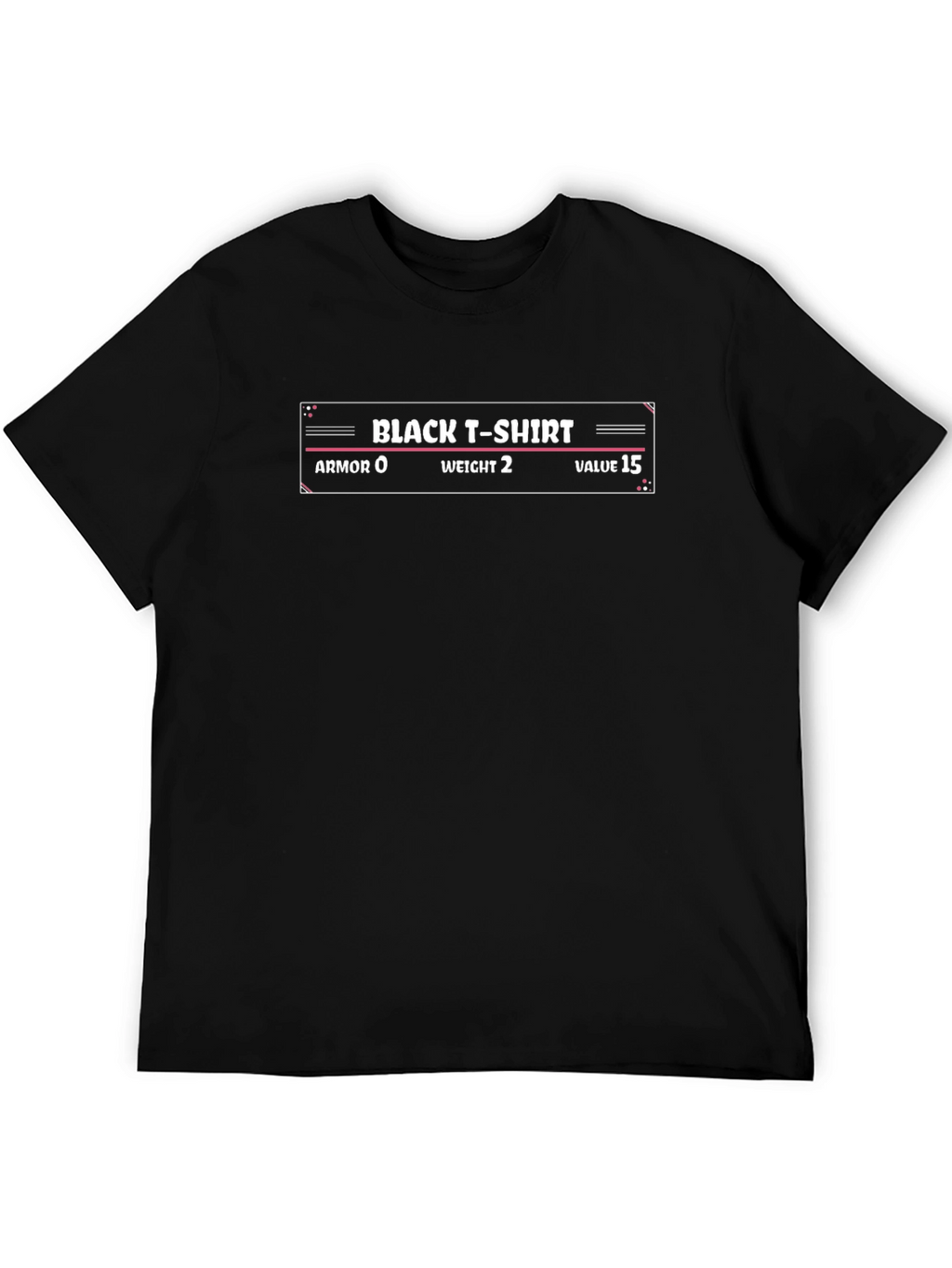 Skyrim Inspired Black T-Shirt - Gamer Tee