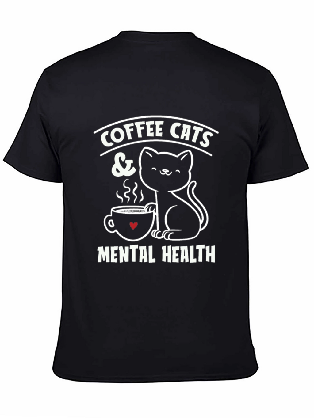Coffee Cats & Mental Health Graphic Tee