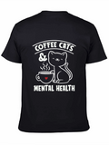 Coffee Cats & Mental Health Graphic Tee