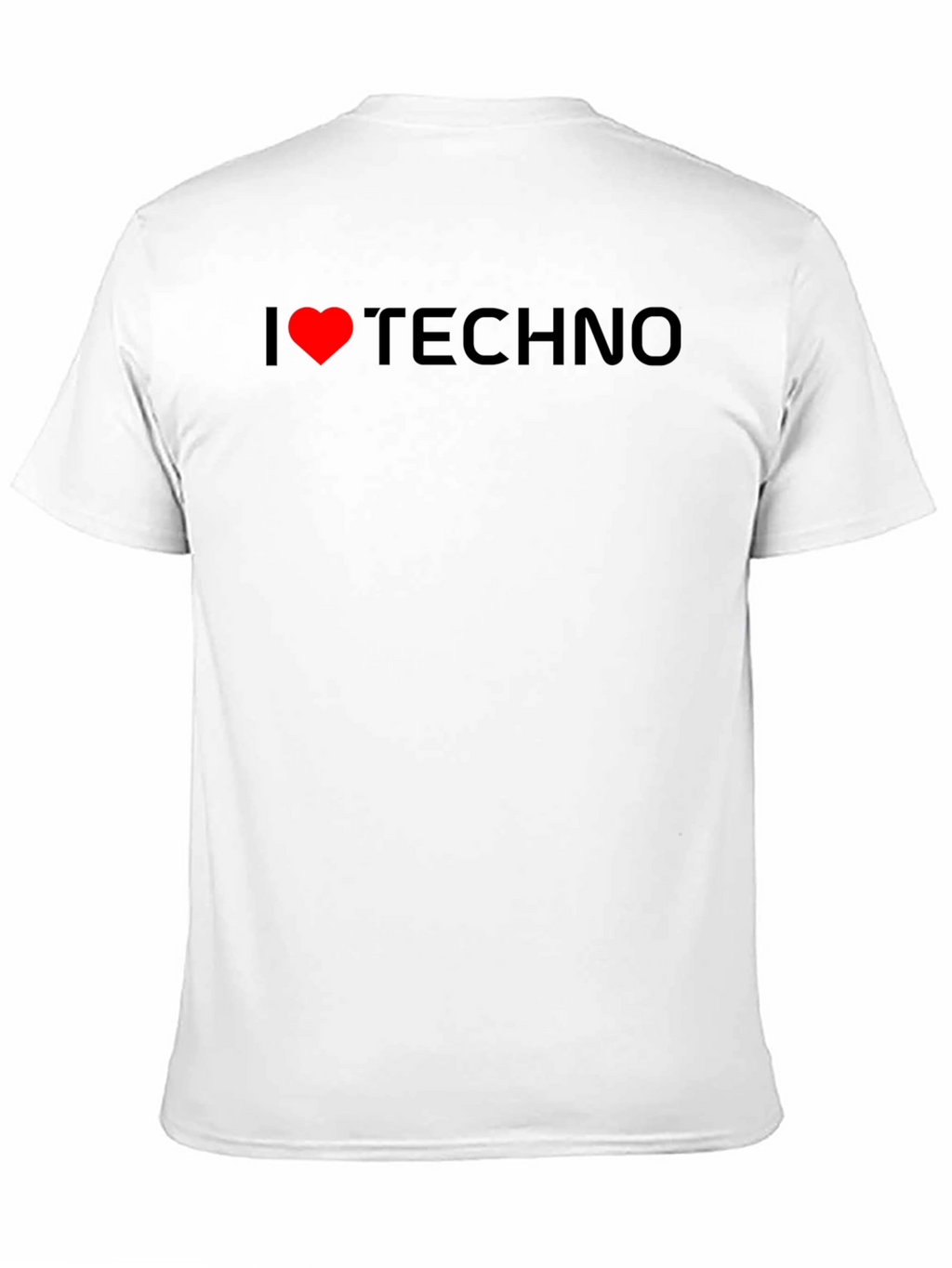 I Love Techno Black T-Shirt