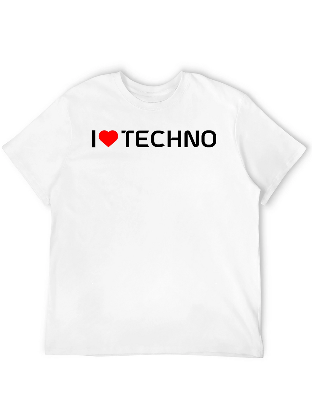 I Love Techno Black T-Shirt