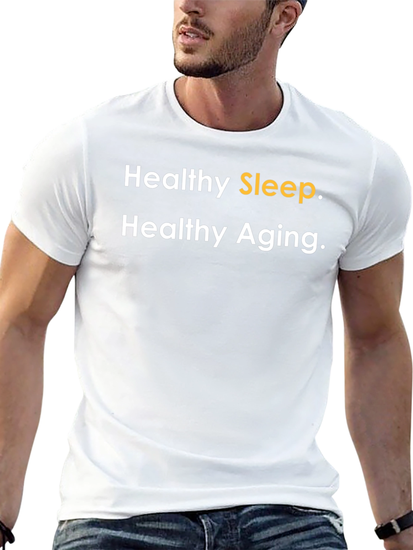 Healthy Sleep Healthy Aging Black T-Shirt