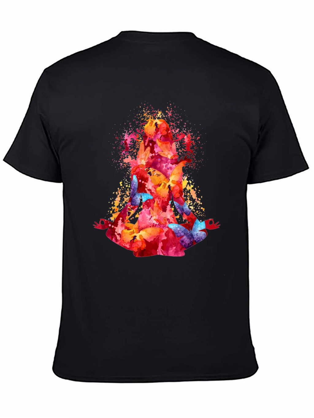 Watercolor Butterfly Meditation T-Shirt