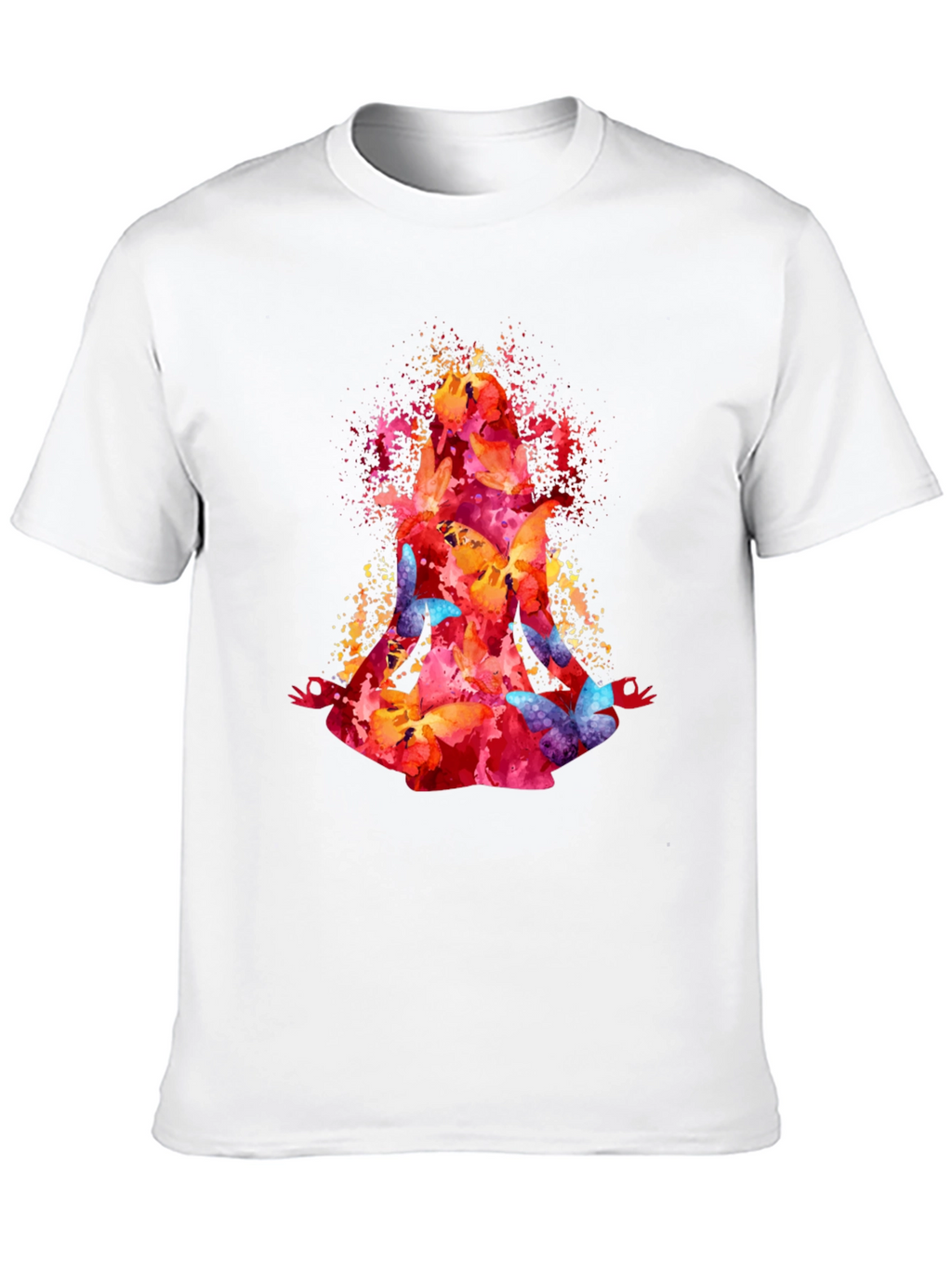 Watercolor Butterfly Meditation T-Shirt