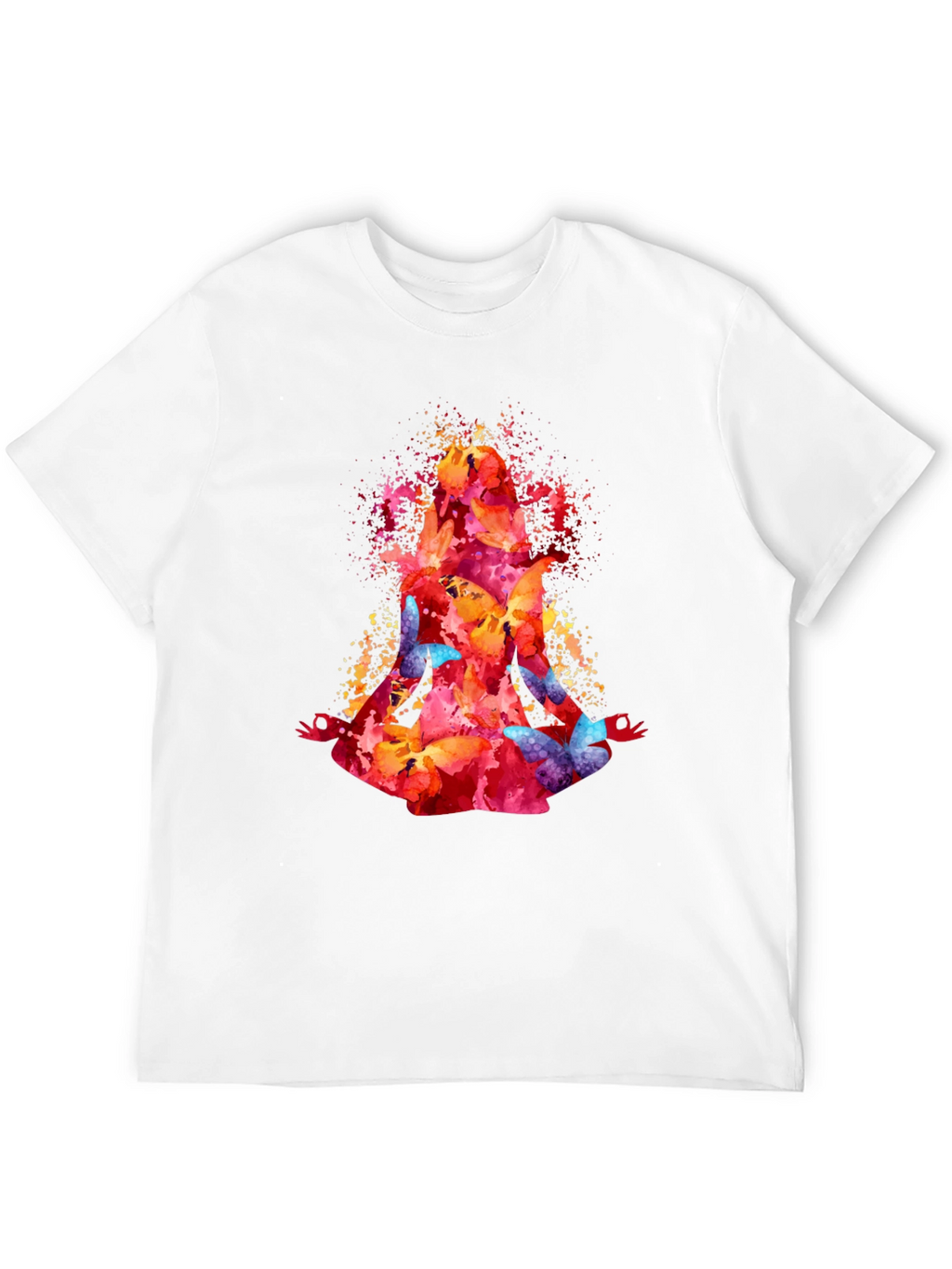 Watercolor Butterfly Meditation T-Shirt