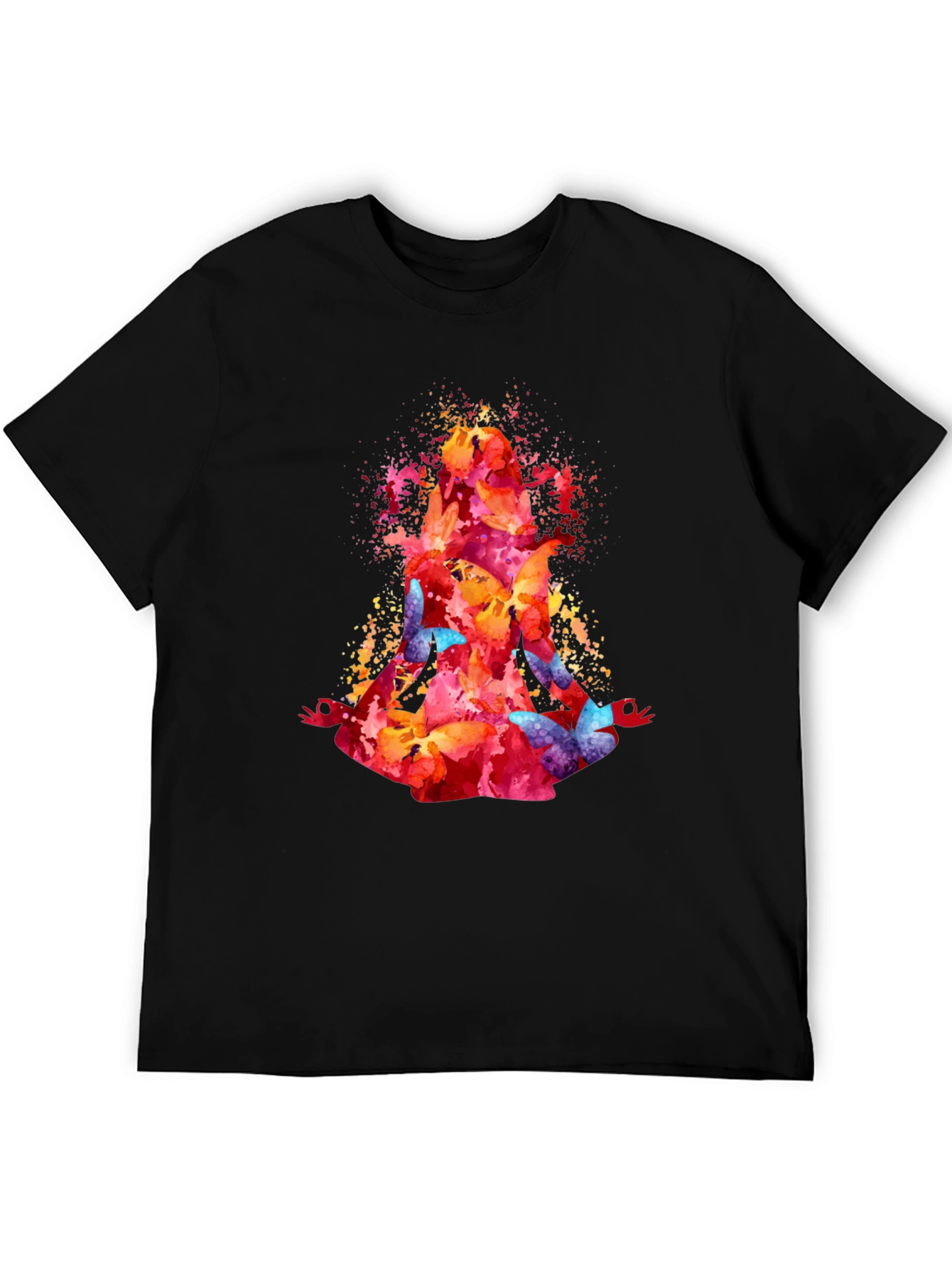 Watercolor Butterfly Meditation T-Shirt