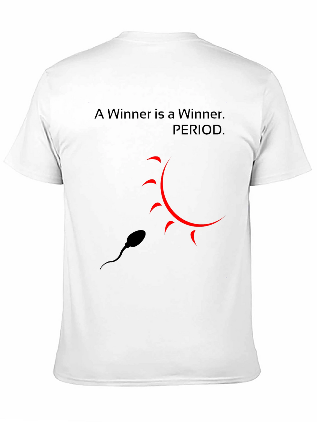 Winner T-Shirt - Black Crew Neck Tee